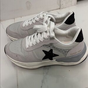 Vintage Havana White and Black Star Sneakers